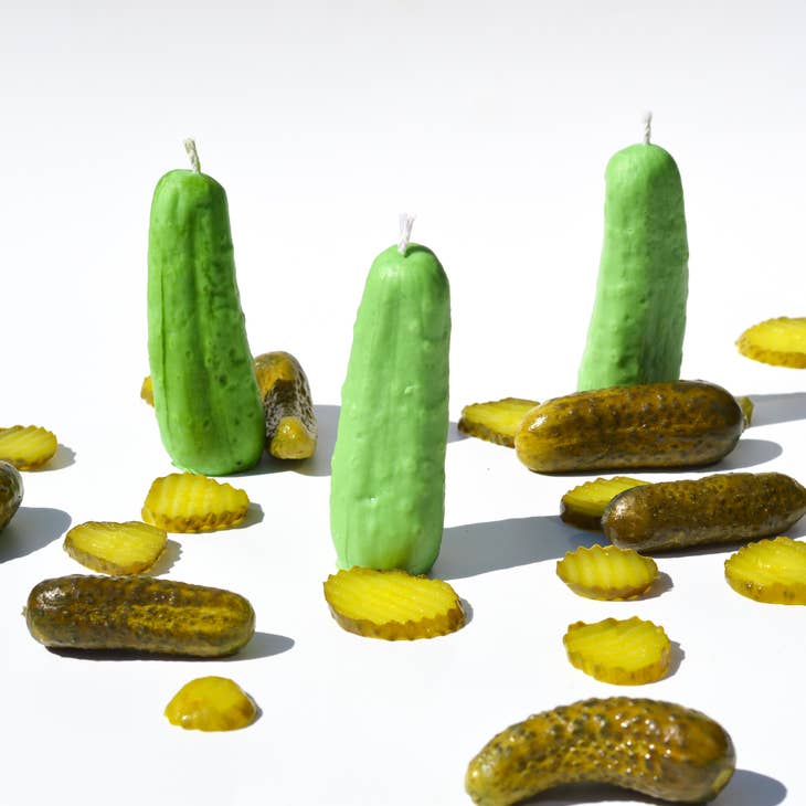 Pickle Pillar Candle