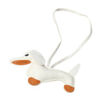 Faux Leather Dachshund Dog Bag Charm