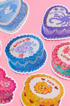 Virgo Glitter Horoscope Cake Sticker