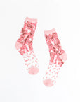 Cherry Blossom Sheer Crew Sock