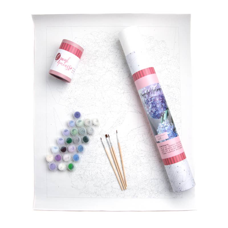Happily Hydrangea Paint by Numbers