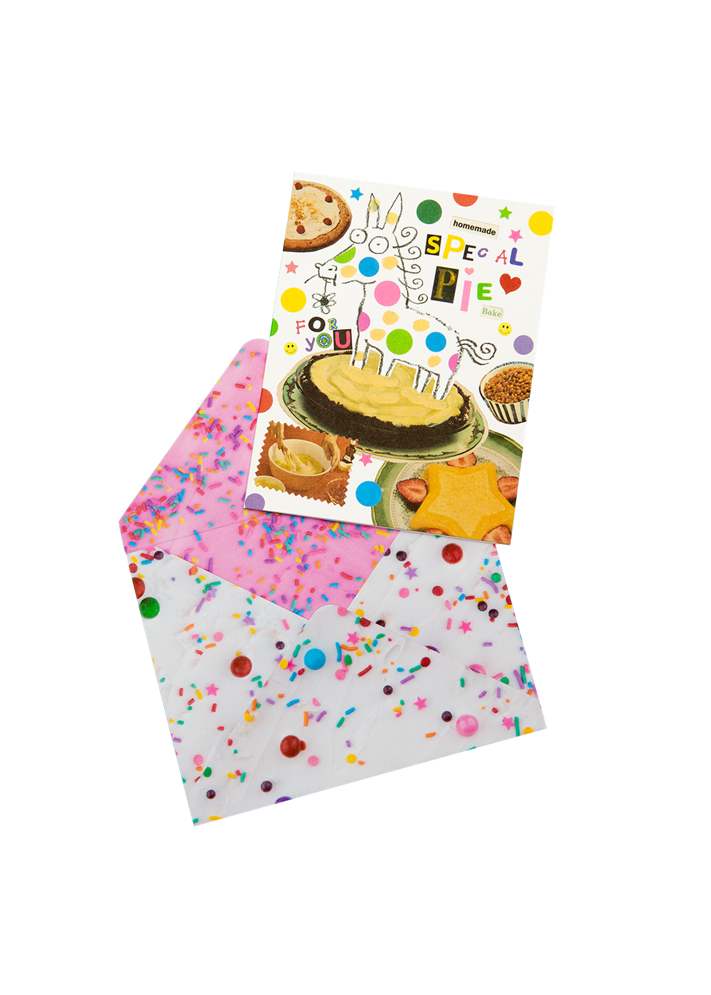 Homemade special pie bake card