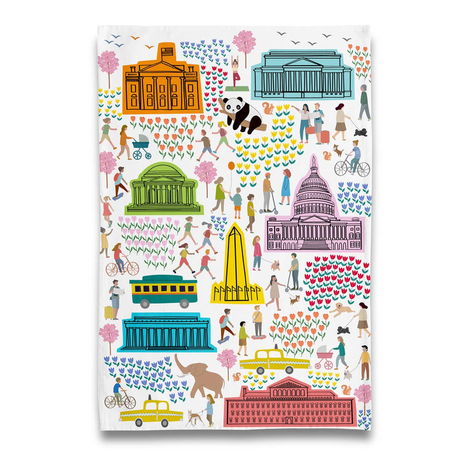 Springtime in Washington Dc Tea Towel