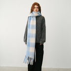 Scarvii - Marshmallow Plaid Scarf for Women