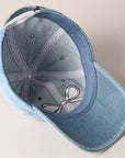 Trendy Bow Embroidered Denim Baseball Cap