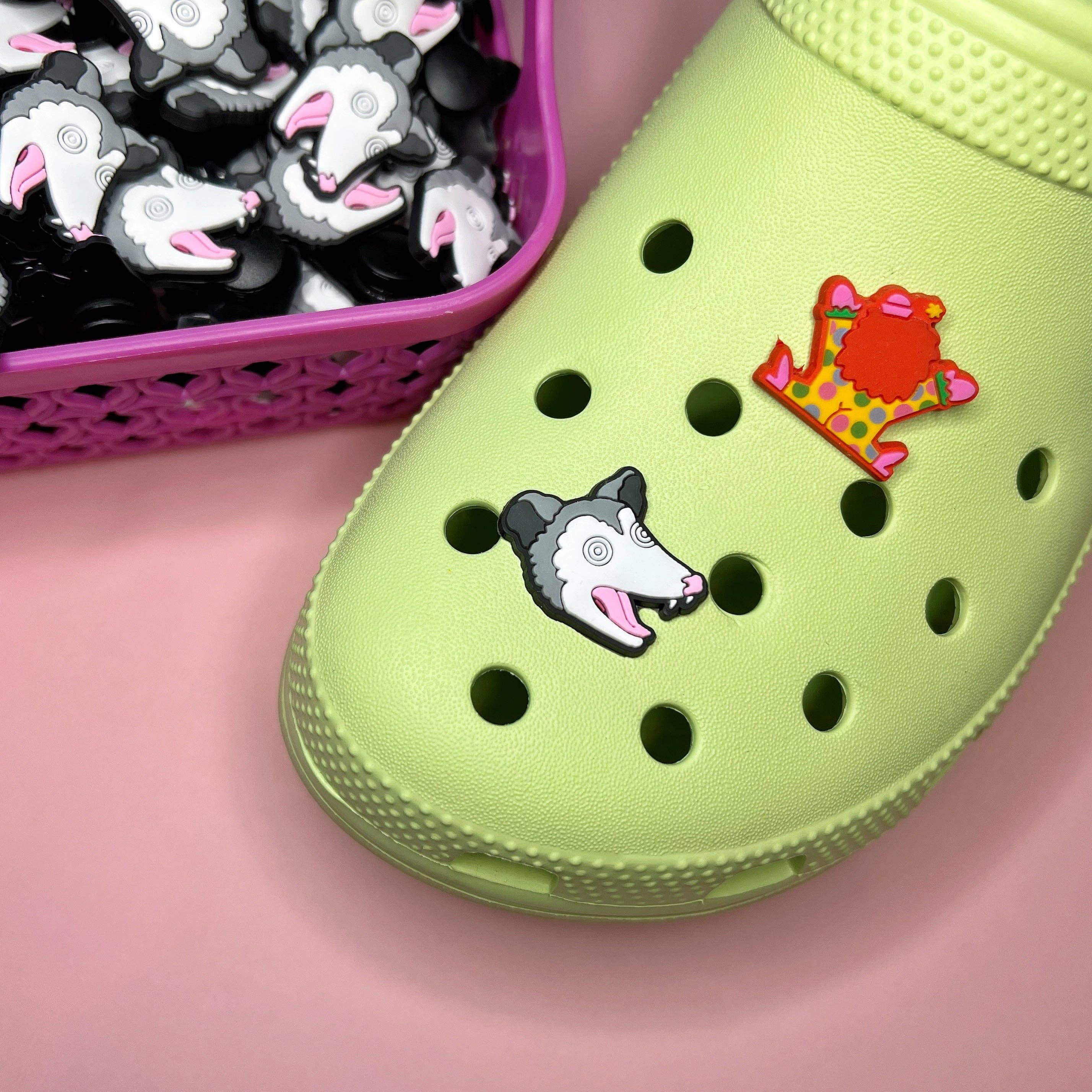Opossum shoe charms (PVC)