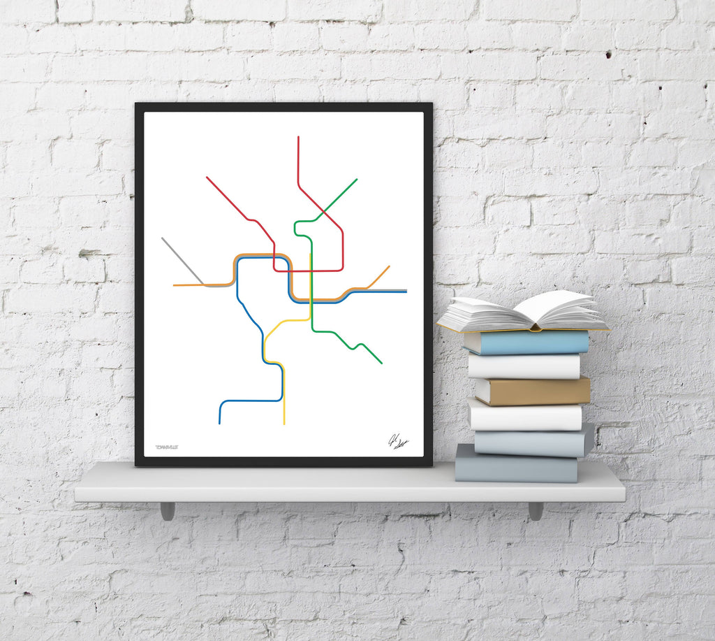 Washington DC Transit Minimalist Wall Decor
