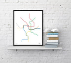 Washington DC Transit Minimalist Wall Decor