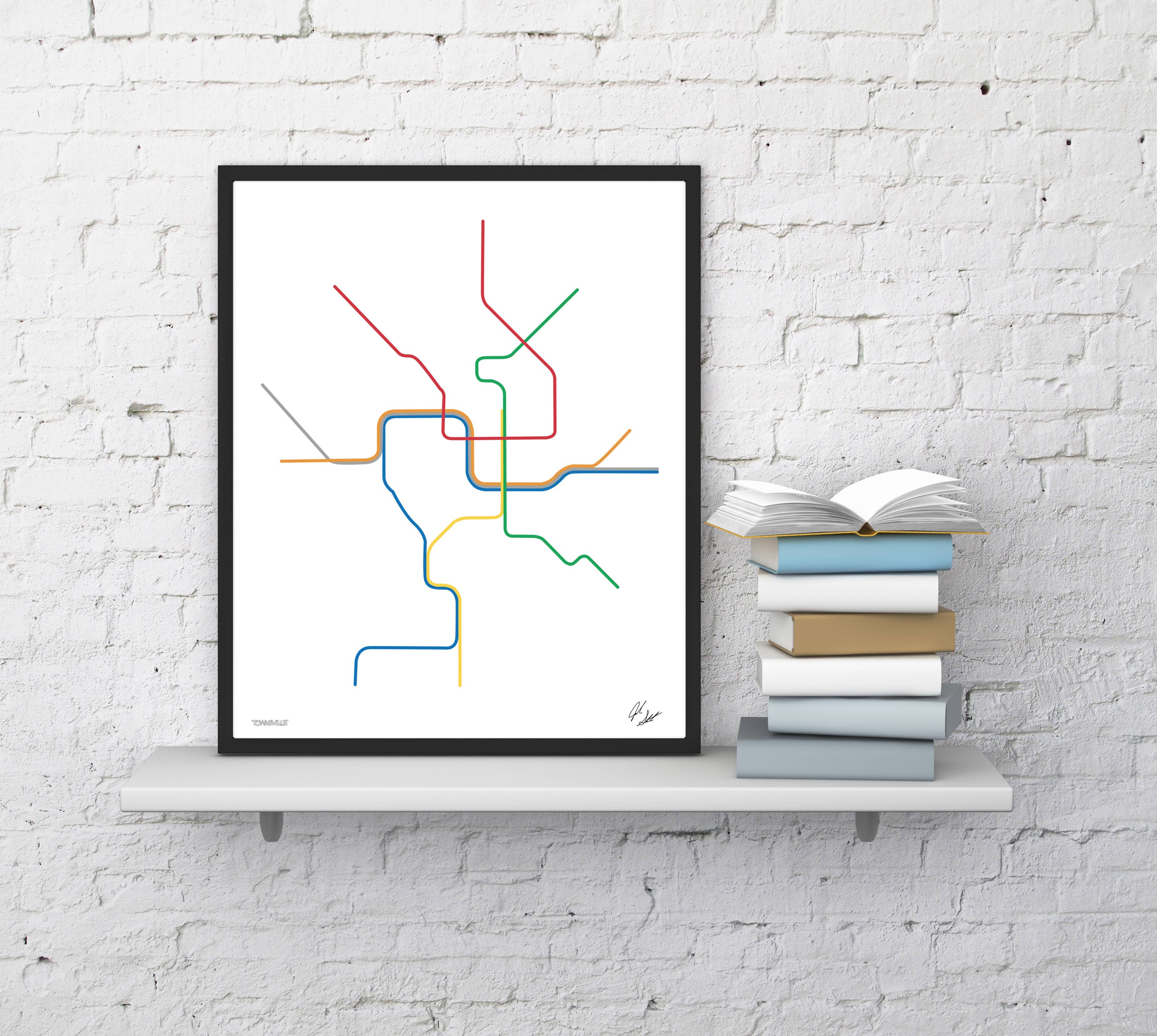 Washington DC Transit Minimalist Wall Decor