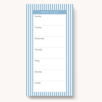 Floral Magnetic Meal Plan Notepad