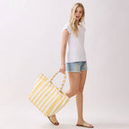 Striped Terry Tote Bag