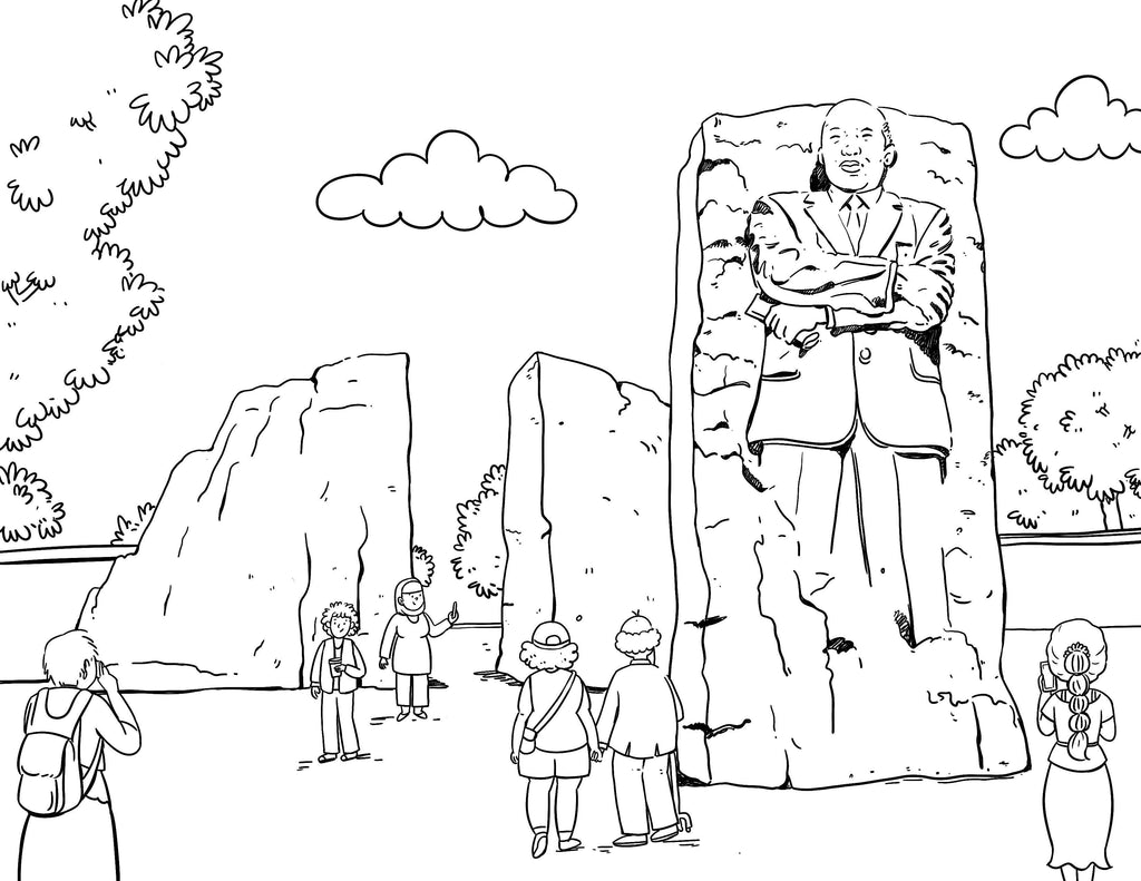 Color Washington DC coloring guidebook