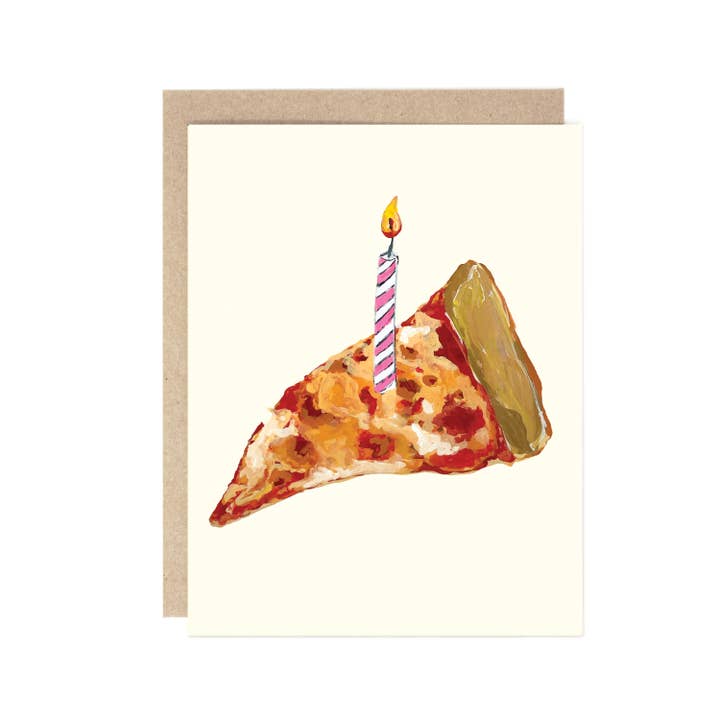 Birthday Pizza Slice Card