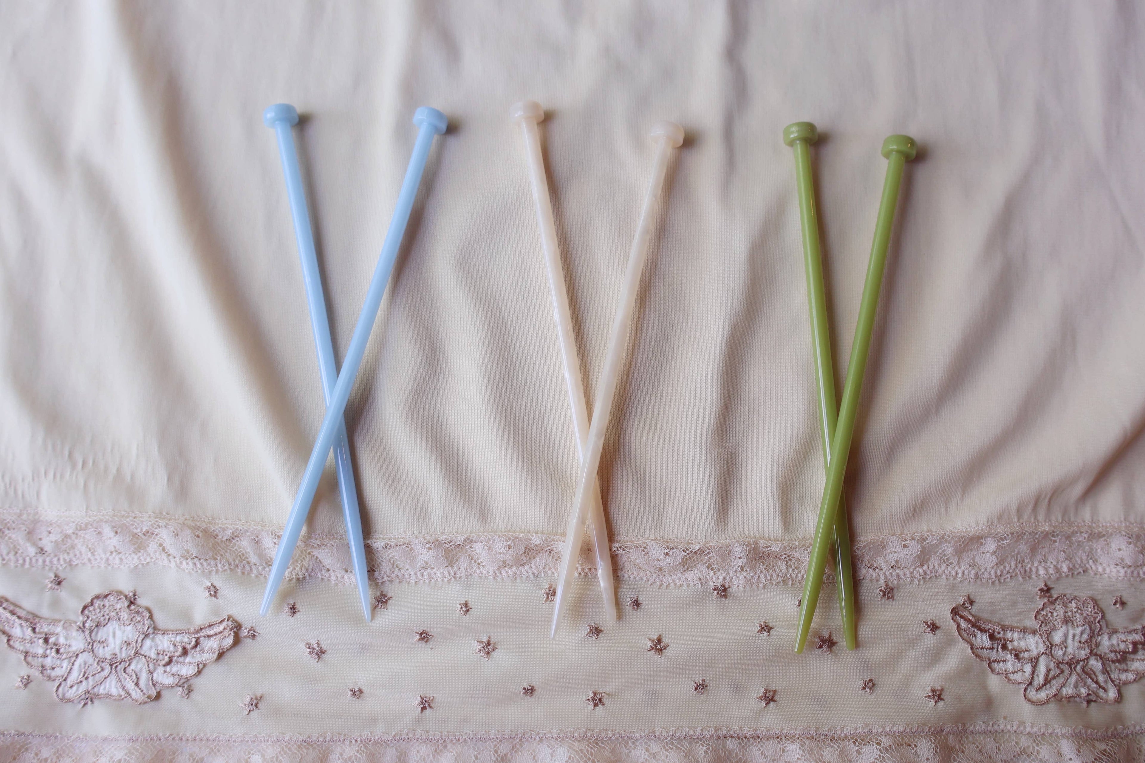 Knitting Needle Hair Stick Set