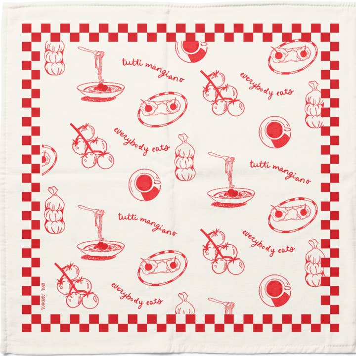 Everybody Eats Tea Towel