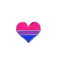 Bisexual Flag Heart Shaped Pins
