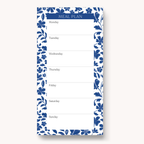 Floral Magnetic Meal Plan Notepad