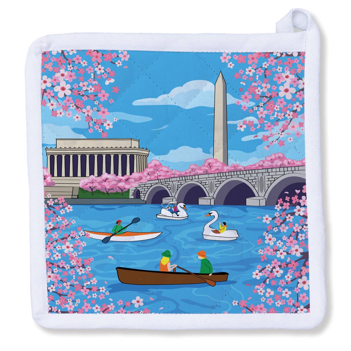 Let It Bloom - Washington DC Cherry Blossom Potholder