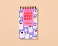 Ghost Letterpress Pocket-size Spiral Notebook