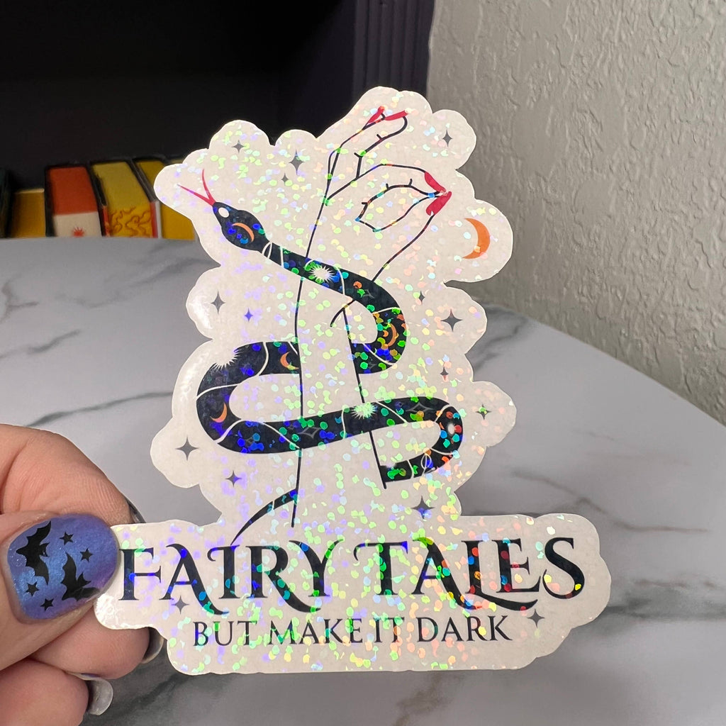 Fairytales But Make It Dark Holographic Sparkle Sticker