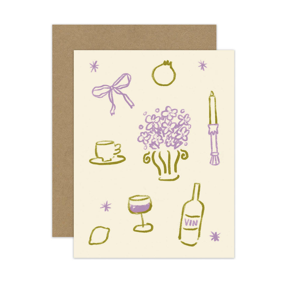 Dinner Party Greeting Card