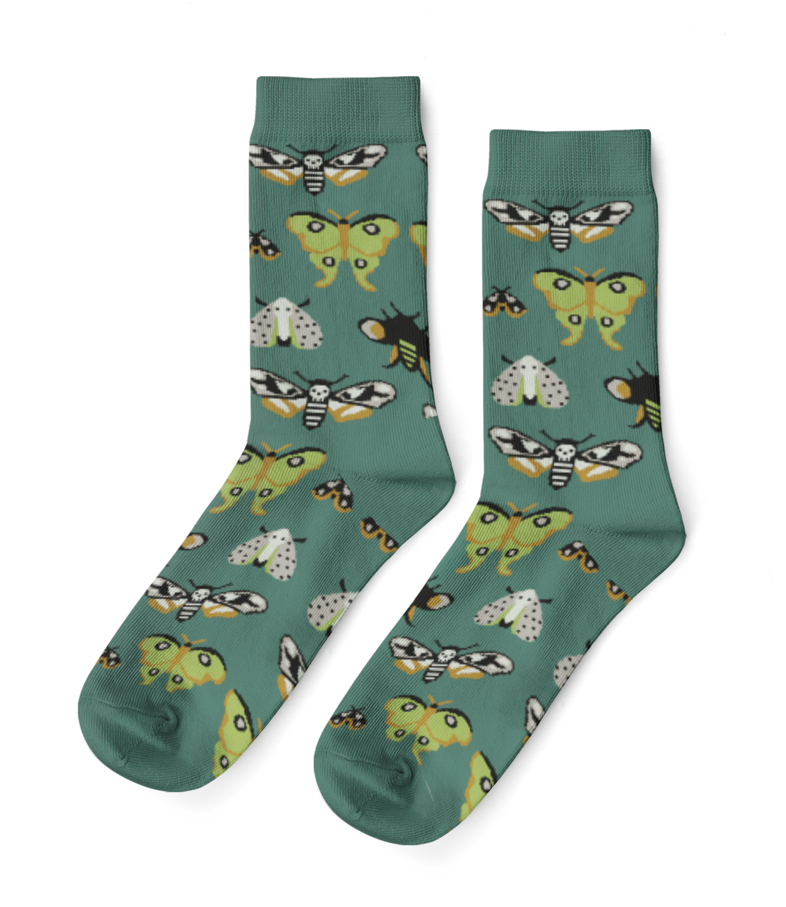 Moths - Large Crew Socks