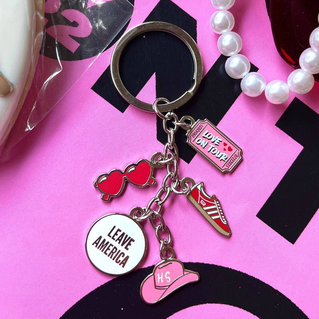 Harry’s “Love On Tour” Inspired Enamel Charm Keychains
