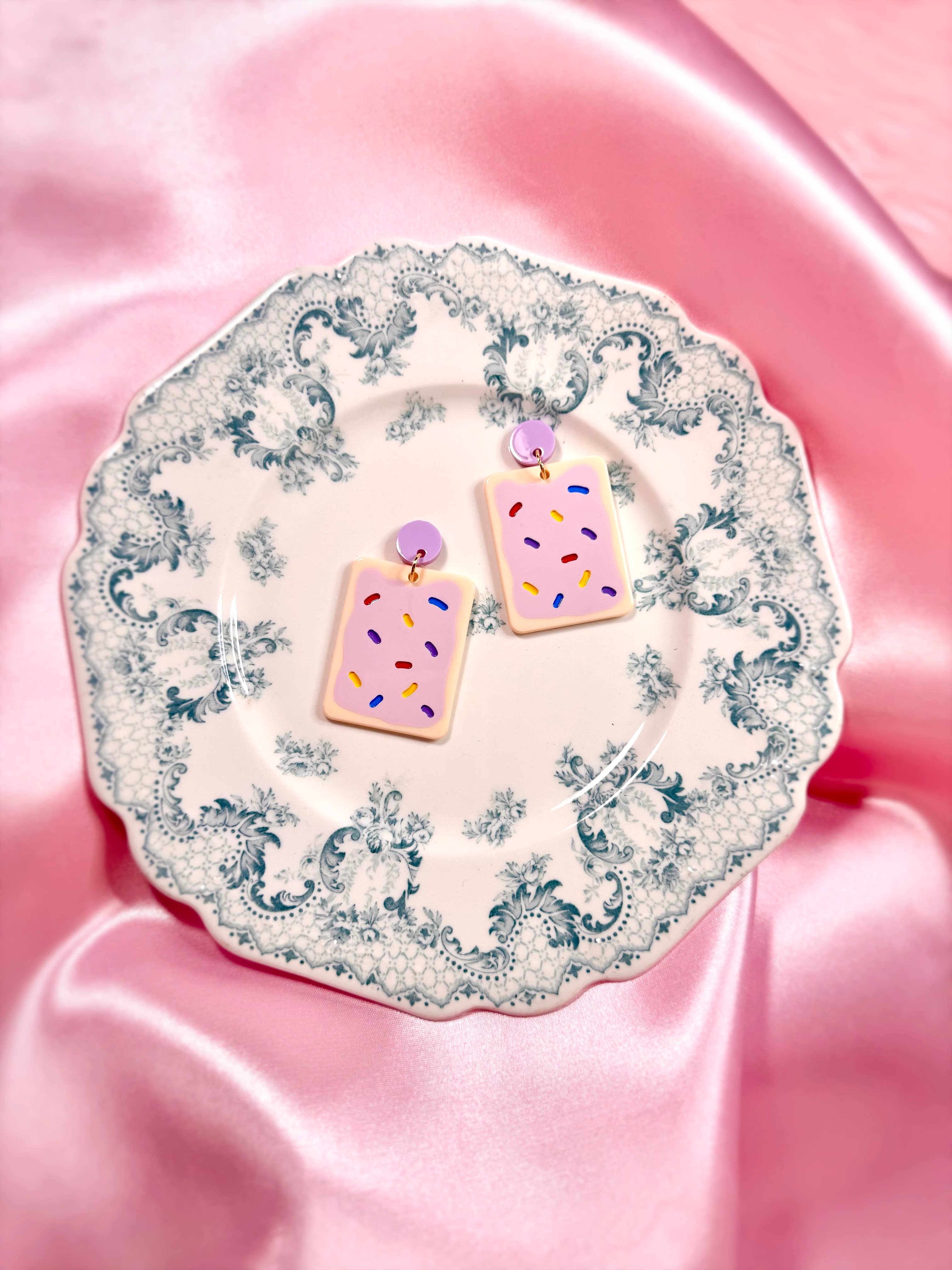 Pastel Sprinkle Tart Earrings