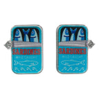 Sardine Can Stud Earrings