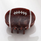 Mini Football Claw Clip