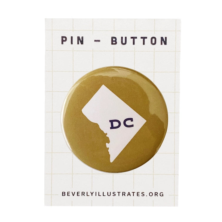 Washington Dc Pin Back Button