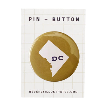 Washington Dc Pin Back Button