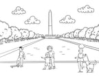 Color Washington DC coloring guidebook