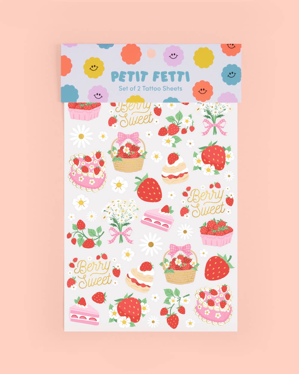 Strawberry Party Temporary Tattoos | Strawberry Birthday