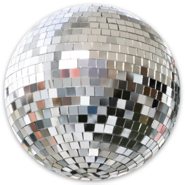 Disco Ball Sticker, 2.8 in x 2.8 in.