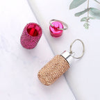 Bling Mini Pill Case Keychain