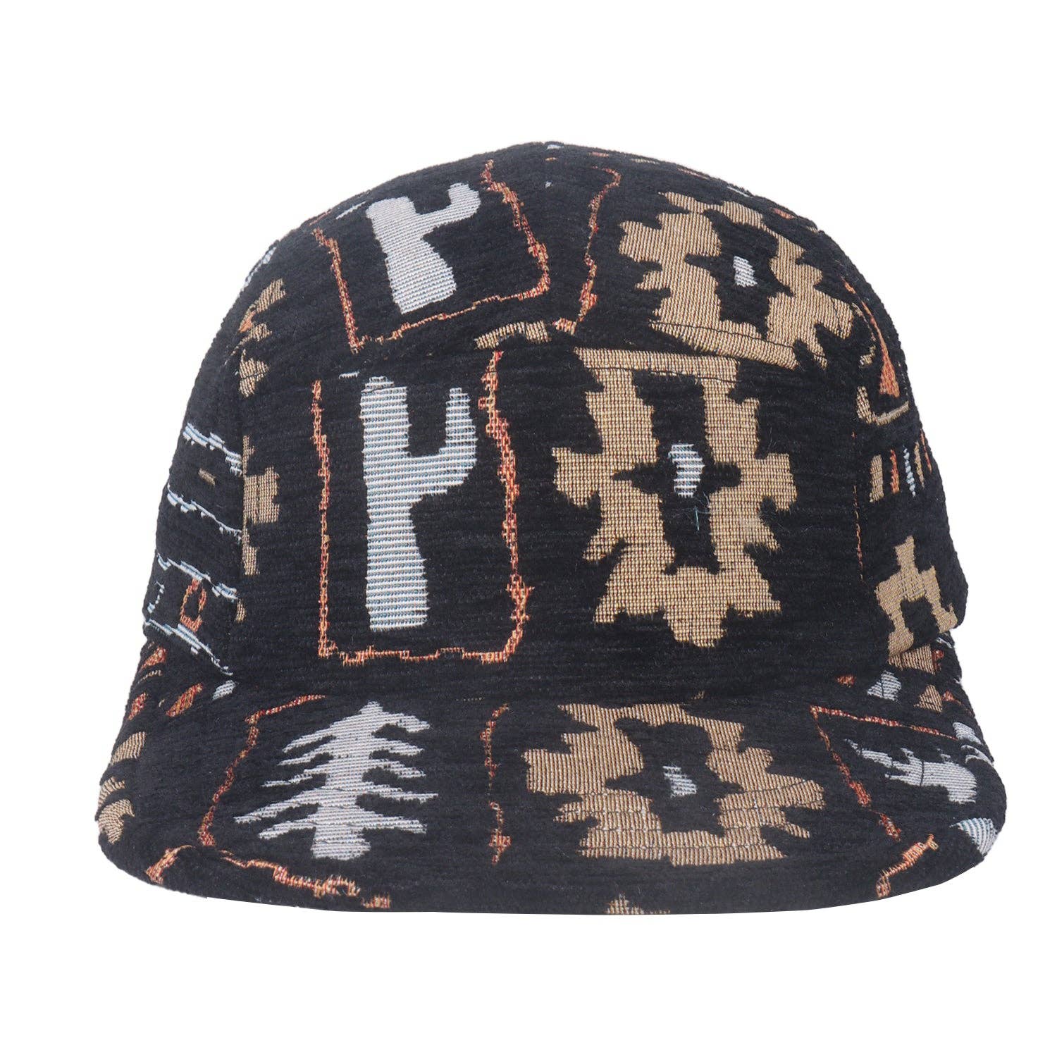 Nature Jacquard 5-Panel Hat | Outdoor Pattern Camp Cap | HatPhile