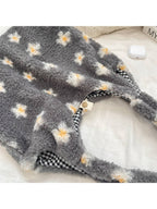 Cosbai - Plush Flower Shoulder Bag