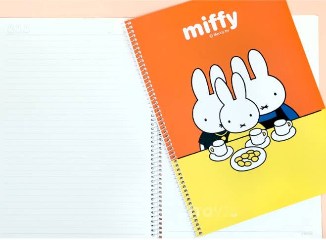 Miffy One-Ring Study Notebook (Ruled)