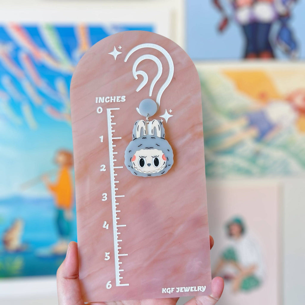 Labubu SINGLE Handmade Acrylic Earrings & Keychains