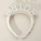 Pearl BRIDE Message Pointed Headband