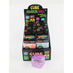 Viral Glitter Ice Cube Squishy Toy