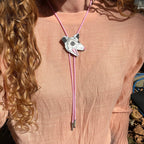 Unhinged opossum bolo tie (handmade)