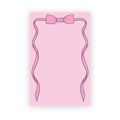 Pink Ribbon Bow Notepad