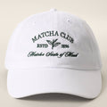 MATCHA CLUB Embroidered Cotton Baseball Cap
