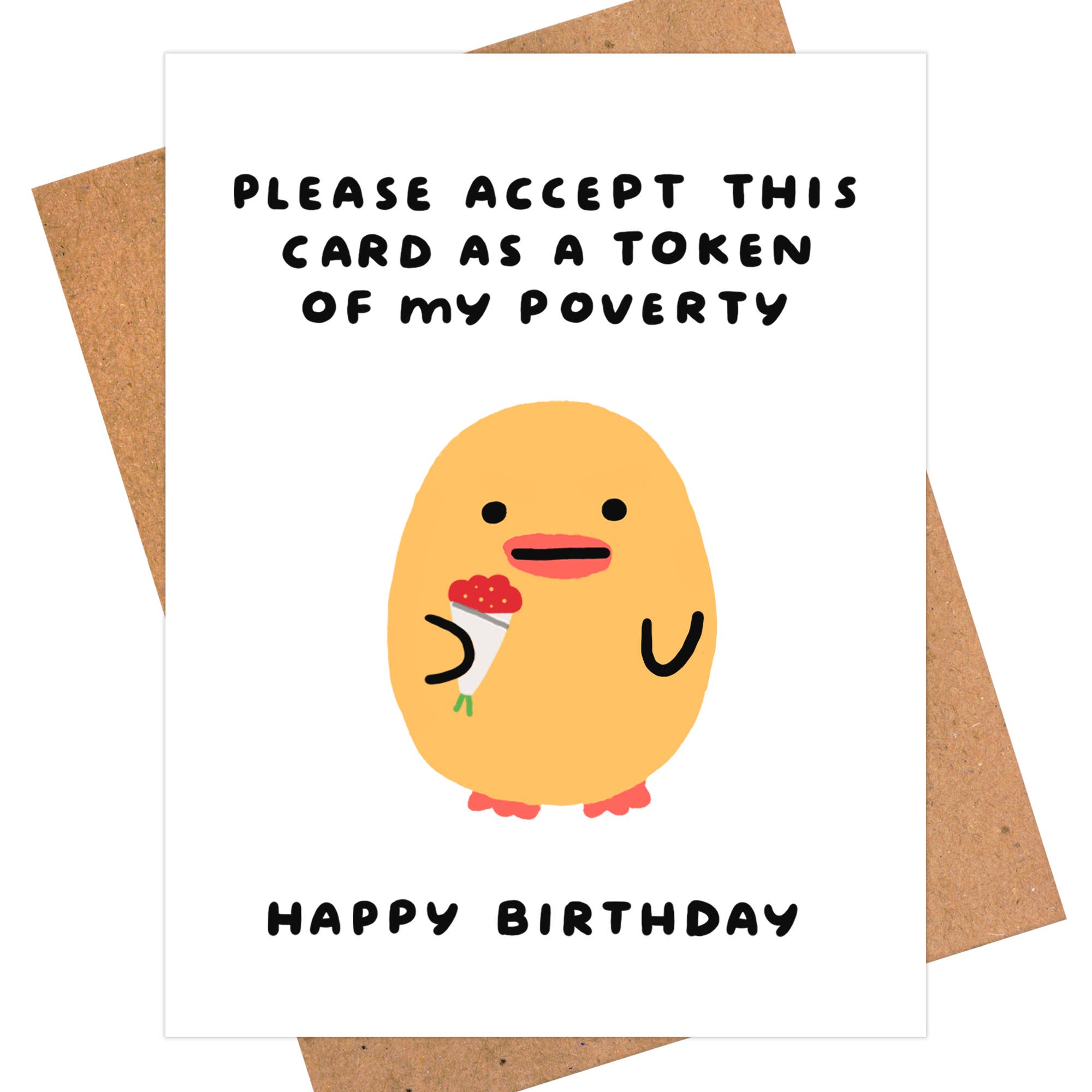 Hilarious Poor Birthday Card | Budget Friendly Birthday Gift