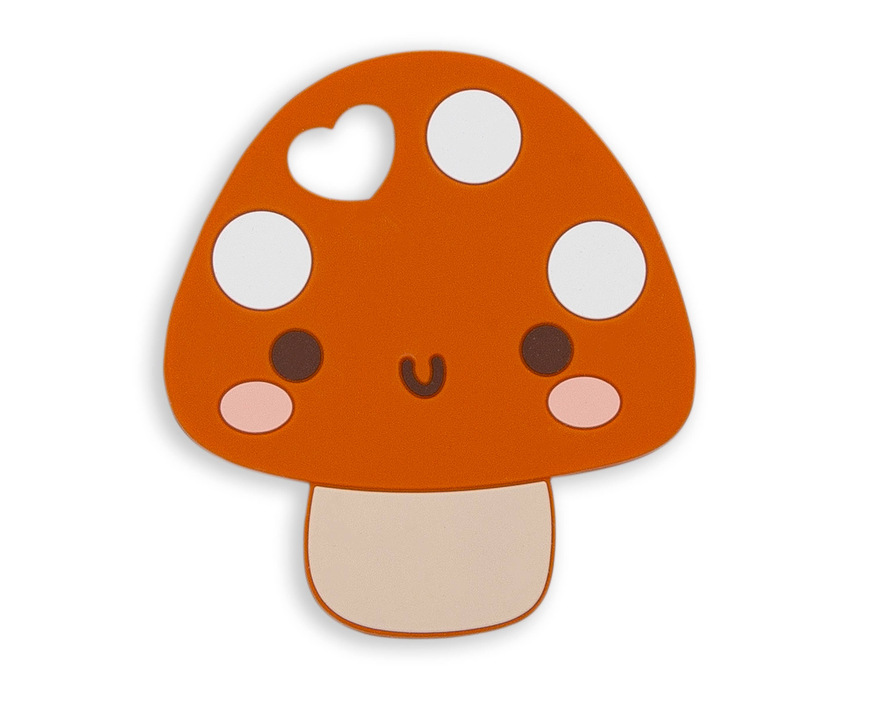 Mushroom Silicone Baby Teether, BPA Free