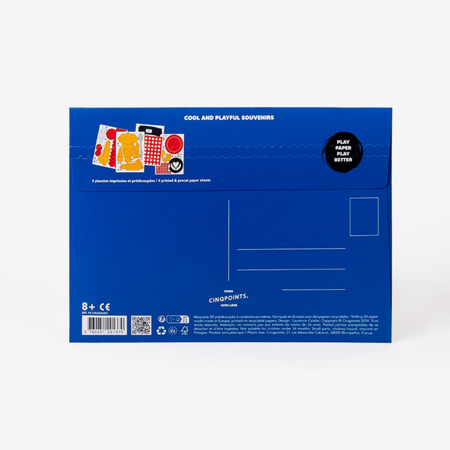 3D PAPERFOOD CROISSANT by Cinqpoints