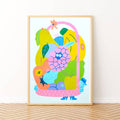 Trojan Fruit Riso Print
