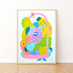 Trojan Fruit Riso Print